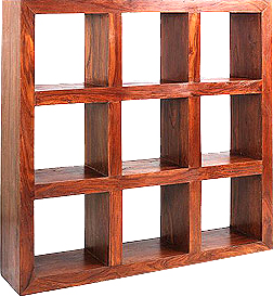 2 Hole Cube Wooden Display Shelving Unit